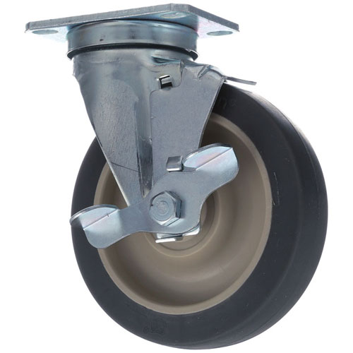 Dynamic Cooking Systems 18022-1 Plate Mount Caster W/BRK 5 W 2-3/8 X 3-5/8