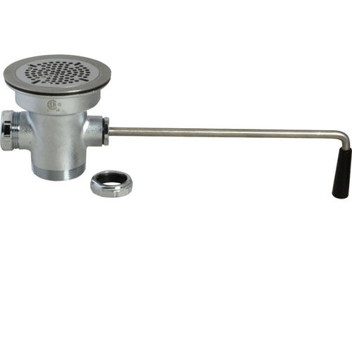 Jackson 4510-200-25-00 3-1/2" Sink Twist Handle Waist Drain W/ 2" NPS Outlet