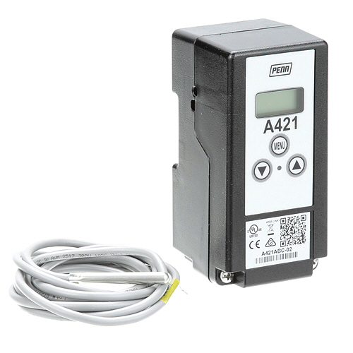Johnson Controls A419ABC1C Electronic Temperature Control W/Display -40 to 212&deg;F 120/240 VAC