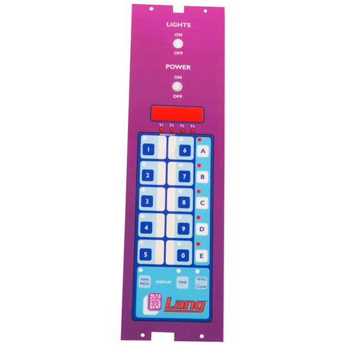 Lang 60301-42 Oven Purple Touchpad Label Panel Overlay