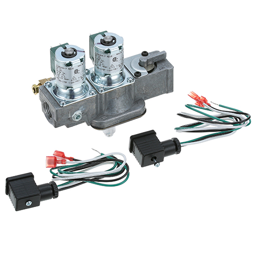 Garland GL1806501 Convection Oven Dual Gas Solenoid Valve NAT/LP 3/8" FPT In/out X 1/4" CCT Pilot Out