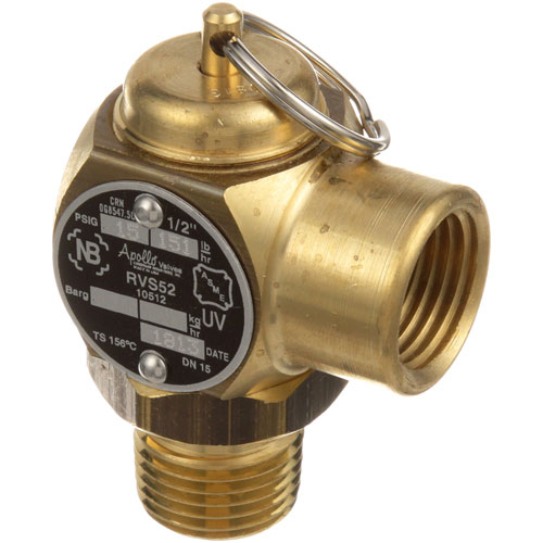 Hobart 841496-00001 Steam Pressure Safety Relief Valve W/ Brass