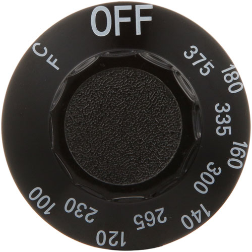 Dean 816-0139 Fryer Dial 2-1/4" DIA OFF-375&deg;F-230&deg;F