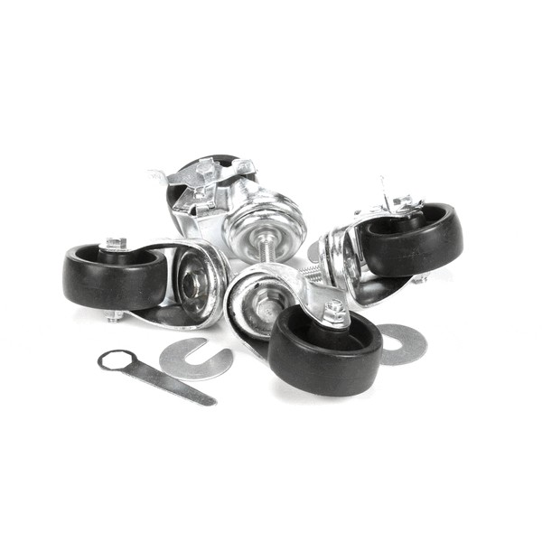 True 883720 Caster Stem Kit 3" 1/2" Silver 4-Set 83
