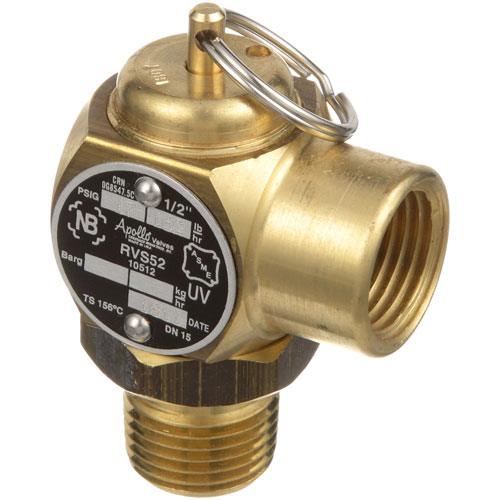 Market Forge 10-7942 Safety Pressure Relief Valve 1/2" Brass