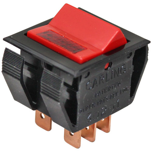 Vulcan Hart 00-881579 DPST Switch 15/16" X 1-1/8"