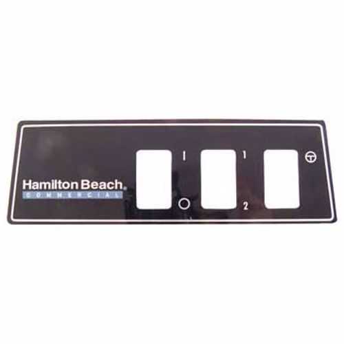 Hamilton Beach 230048500 Blender Switch Plate