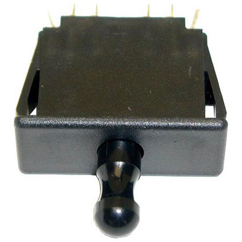 Southbend SOU1177566 Black Push Button Door Switch W/ 6x3/16" Tab Term, 125/250v, 1/2" X 1-1/2"