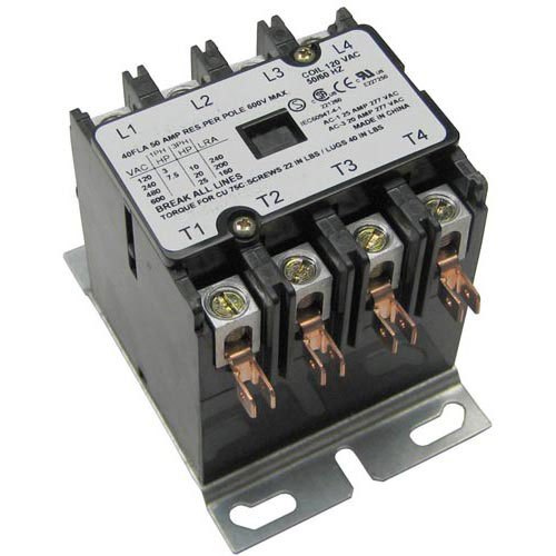 Hatco HT02-01-017-00 4 Pole Contactor, 110/120V, 40AMP