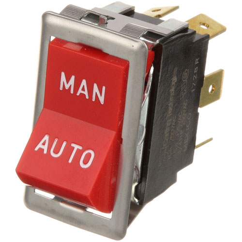 Blodgett 6502 Oven Rocker Switch Cook/Cool Down Red DPDT 7/8" X 1-1/2"