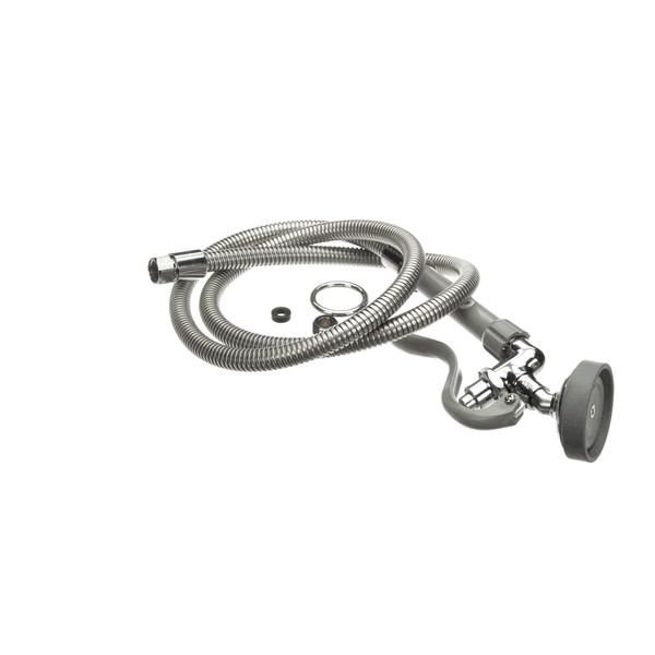 T&S Brass B-0950-01 Flex Hose/Angled Spray Valve Assembly 68" SS