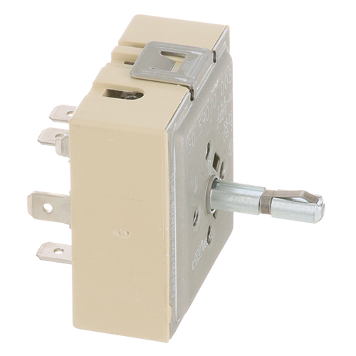 Bakers Pride M1368X Infinite Switch W/ 4 Screw Holes, 6 Term & Clip, 240V, 15 AMP