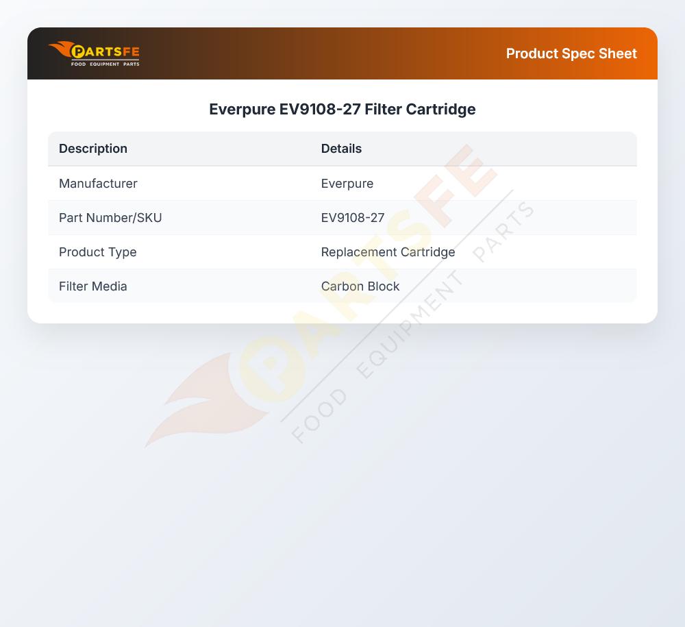 Everpure EV9108-27 Filter Cartridge