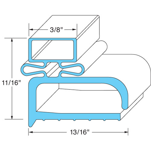 Randell RD1065 Door Gasket 23 5/16" X 23 11/16"