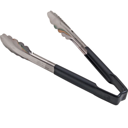 Edlund 7410BK Scallop Tongs 9.5" Black Handle
