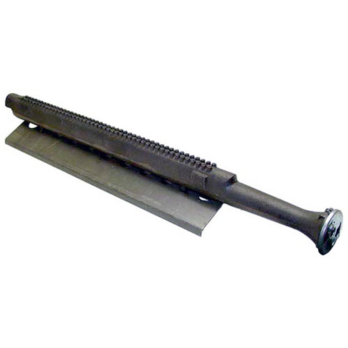 Hobart 00-410600-00002 Cast Iron Broiler Burner 26 3/4" and 17-3/4 With Air Shutter & Baffle Plate