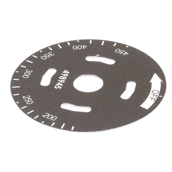 Vulcan Hart 498945-A Griddle Dial Plate 150-450&deg;F VCCGl