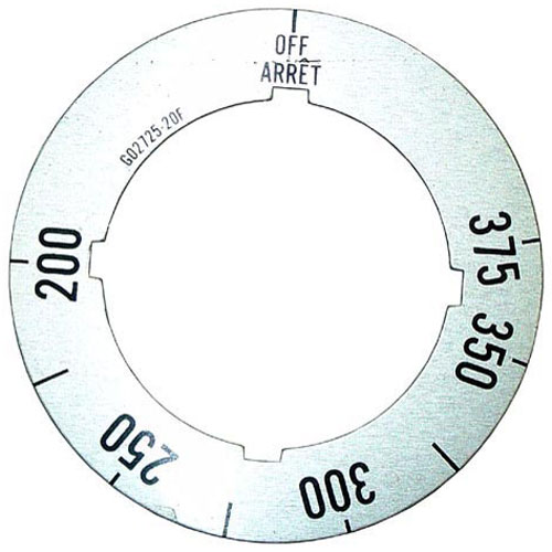 Garland G0272520 Knob Insert Off-200&deg;-375&deg;F