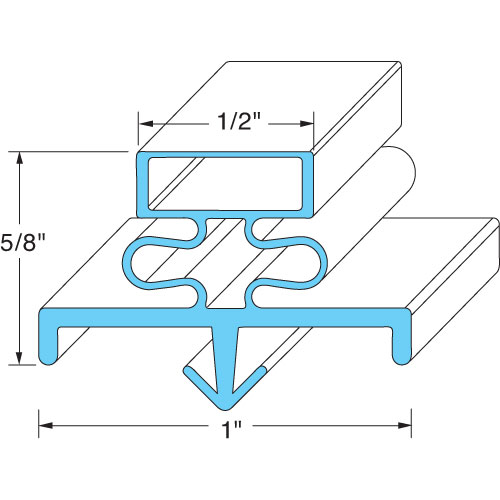 Glenco SP-691-1 Door Gasket 24-1/2" X 62-1/2"