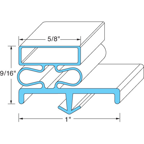Kolpak KLP544802565 Door Gasket 36" X 77-13/16"