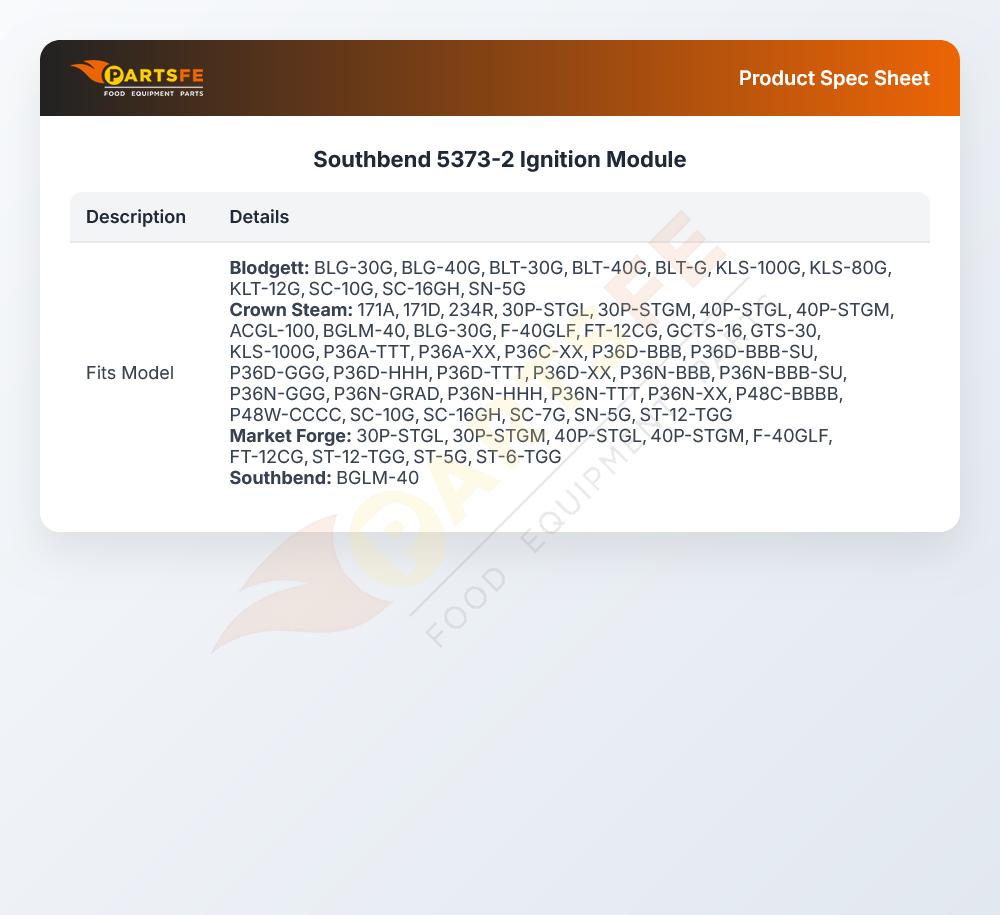 Southbend 5373-2 Ignition Module