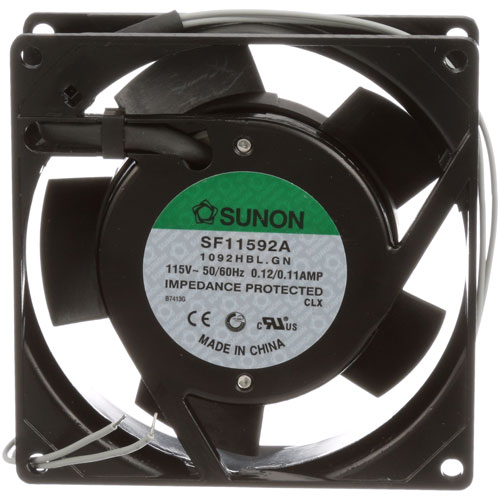 Cres Cor 0769 165 3-11/16" Sq Vent Fan W/ Dual Ball Bearing and 3-1/4" Mounting Centers