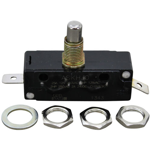 Robot Coupe R223 Push Button Switch W/ 2x 1/4" Tab Term, Mom On/off, 125/250V