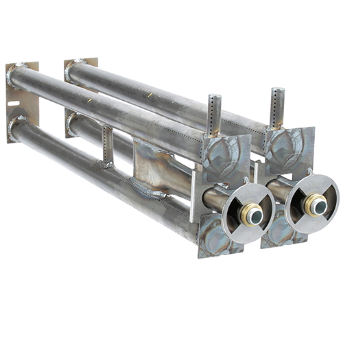 Blodgett 07942 Oven Steel Burner(set of 2) 30" X 6", Left & Right, W/ Air Shutter, 9/16" Orifice Hole, 3" Plate