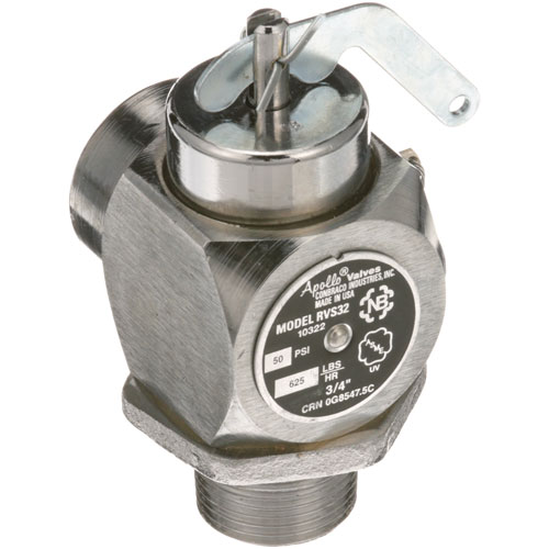 Blodgett 40613 Steam Jacketed Kettle Safety Valve 3/4" 50 PSI