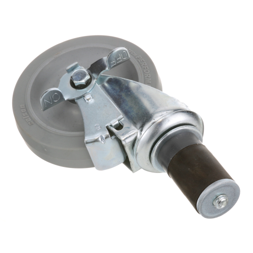 AyrKing B242 Swivel Stem Caster Gray 5"W 1-5/8" OD