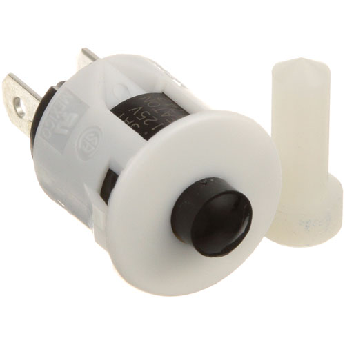 Glenco 2ELS0243-007 White Push Button Switch with Actuator, 3/4" Hole