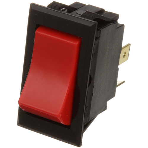 Intermetro RPC13-127 Red Rocker Switch SPST 7/8" X 1-1/2" On/Off