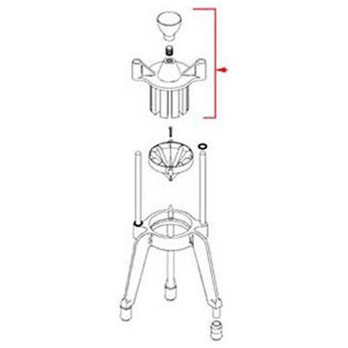 Vollrath 2322 Head (6 Section, With Knob)