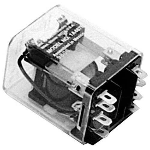 Jackson 59453050119 Dishmachine DPDT Plug In Relay 15A 24V