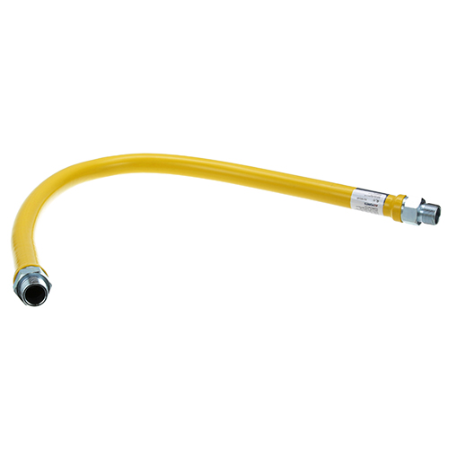 Dormont 54S0158-48 Gas Hose 1" X 48" S/S Yellow