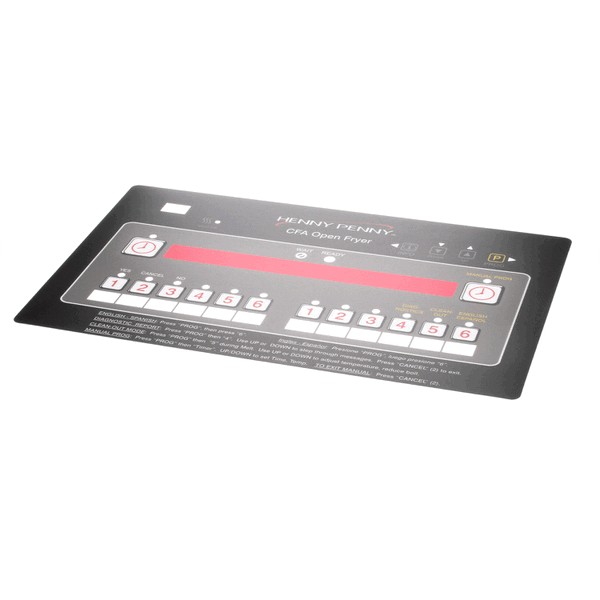 Henny Penny 61575 Control Panel Decal 12 Button CFA