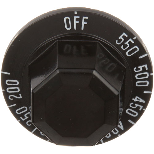Hobart 921686 Thermostat Knob, Off/550-200, 2" DIA