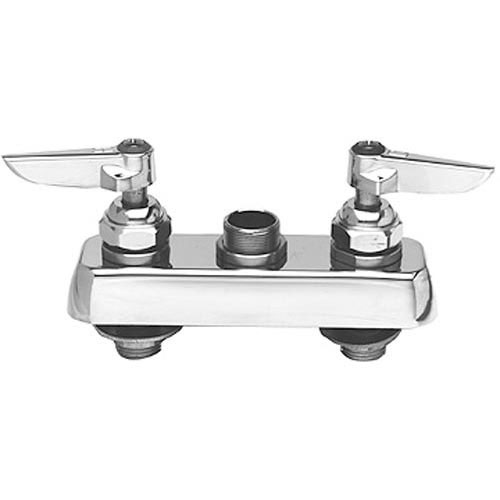 T&S Brass 1110LNM Deck Mount W/ Swing Nozzle, 4" CTRS
