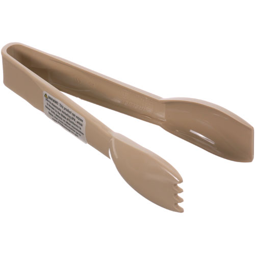 Carlisle Foodservice 460606 Tongs - 6" Beige Plastic
