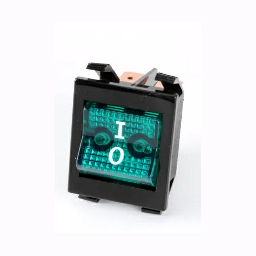 Hatco 2-19-076-00 Green Rocker Switch, 250V, DPST