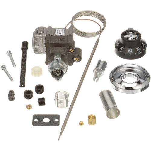 Vulcan Hart 00-723257 Oven Thermostat W/Dial BJWA 150&deg;F-400&deg;F 3/16" X 8" 36" CAP