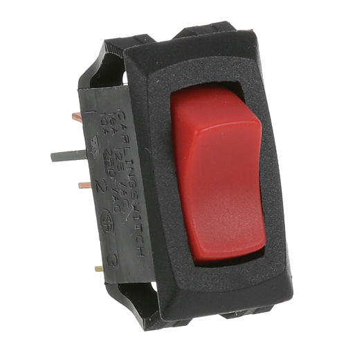 Bloomfield BLM6710-23 SPST Red Lighted Rocker Switch, On/off,  9/16 X 1-1/8