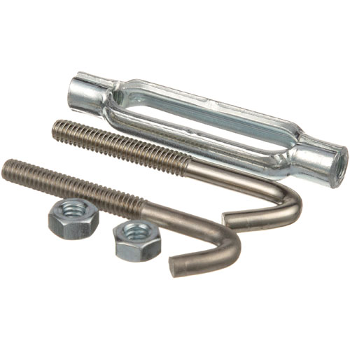 Hobart 12932 TurnBuckle Body 3-1/4", 1/4-20 Thread, Hooks 2-3/4" Overall W/Nut