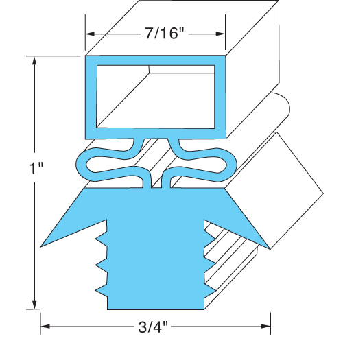 Traulsen SER-27565-00 Door Gasket 23-1/2" X 29-1/2"