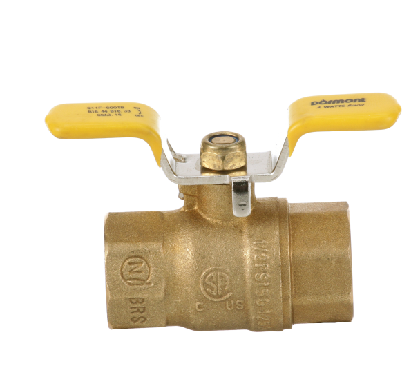 Dormont 075FV Gas Ball Valve 3/4" FPT Brass