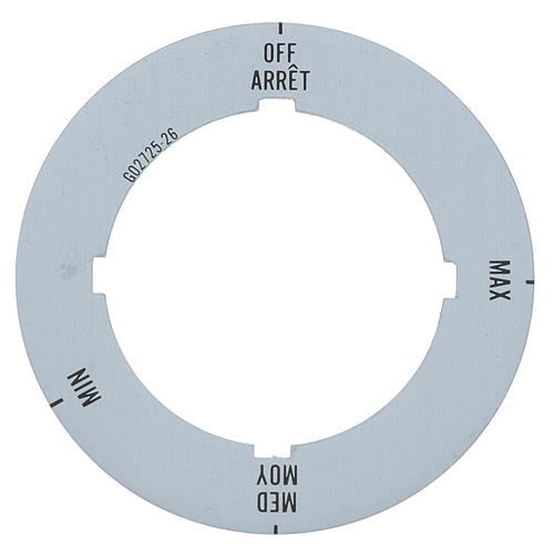 Garland G02725-26 Dial Insert Off-Min-Med-Max