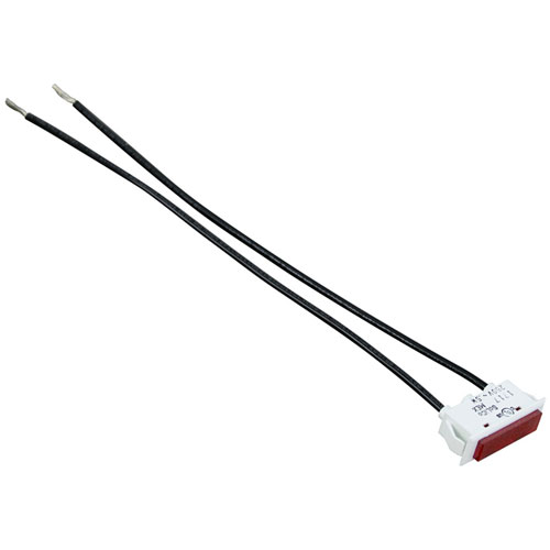 Hobart 411496-000E6 250V Broiler Red Hat Signal Light , 3/8" X 1-5/16"