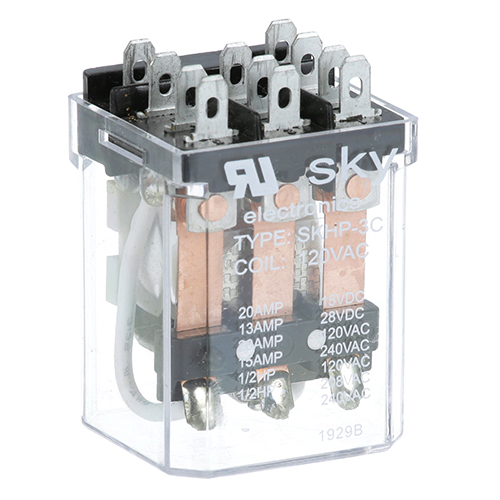 Berkel 2675-00656 Motor Relay 3/16" Male Terminals 16A 120V