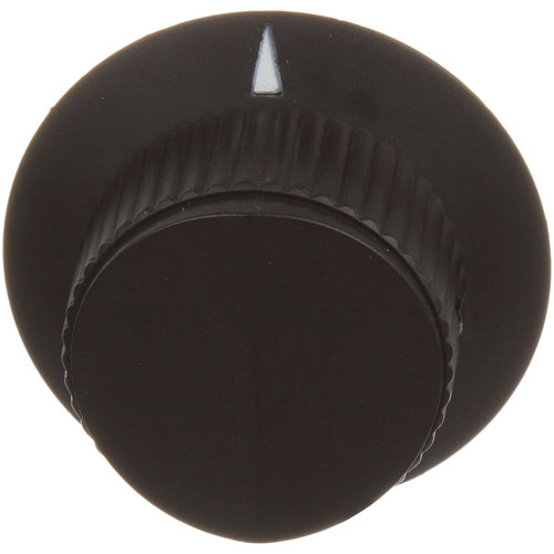Market Forge 98-6046 Black Indicator Knob W/White Arrow 1-7/8", 1/4" Hole With 2 Set Screws