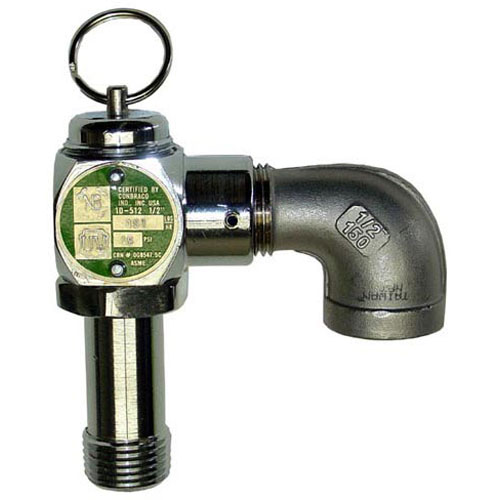 Henny Penny 59742 Electric Pressure Fryer Relief Valve 1/2" 15 PSI